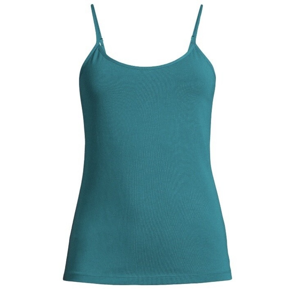 Time and Tru Womens Adjustable Strap Cami Small 4-6 New with Tags Teal Lagoon